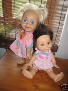 Two Baby Face dolls on eBay 