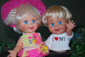 Blue eyed Dee Dee and Denny side by side